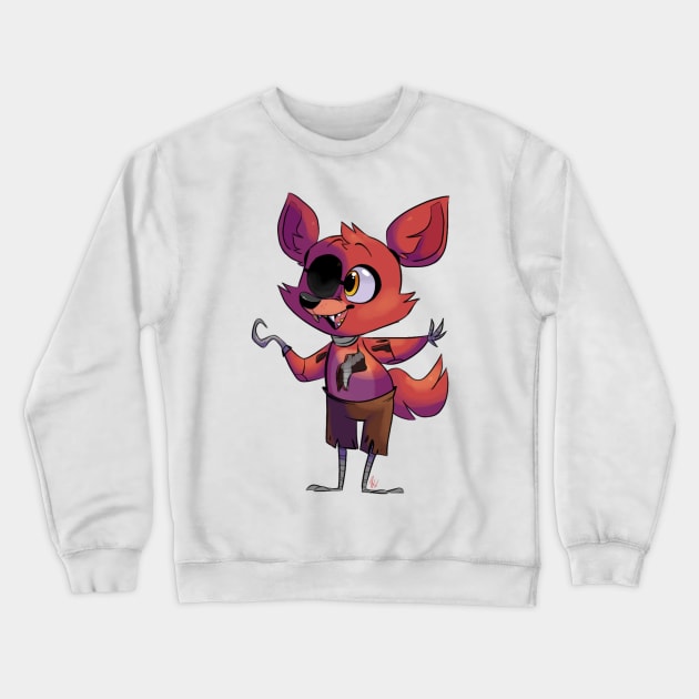 fnaf 1 foxy Crewneck Sweatshirt by opthedragon